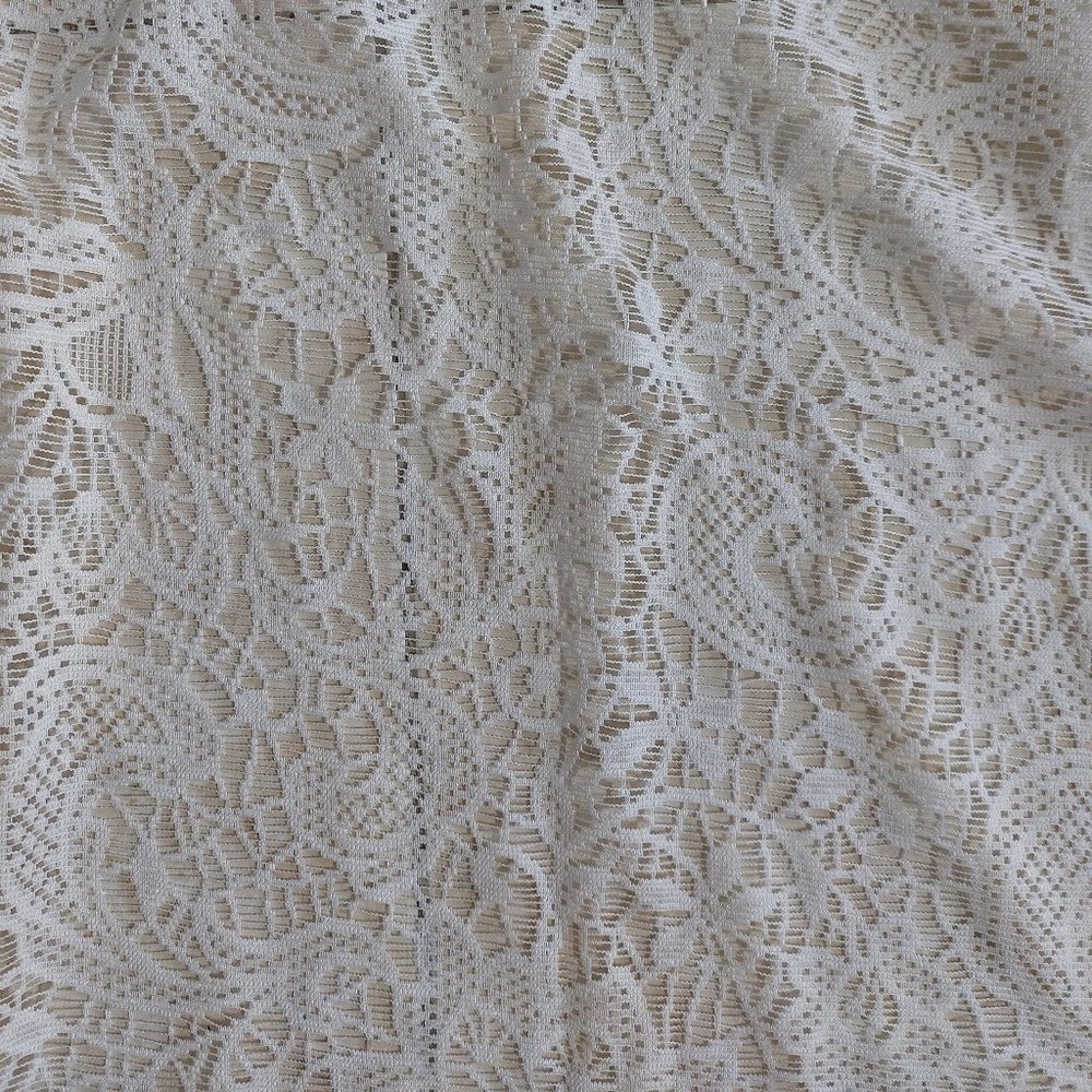 White Lace Fabric 58X108 Sewing Craft DIY Projects